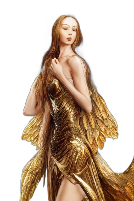 dress, jewelry, fantasy art, concept art transparent PNG cut-out
