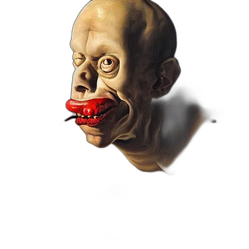 mask, face, creature, staff transparent PNG cut-out