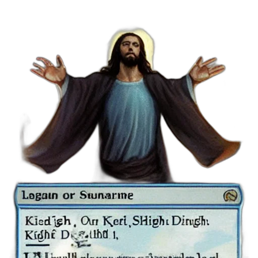 concept art, fantasy art, jesus, knight transparent PNG cut-out