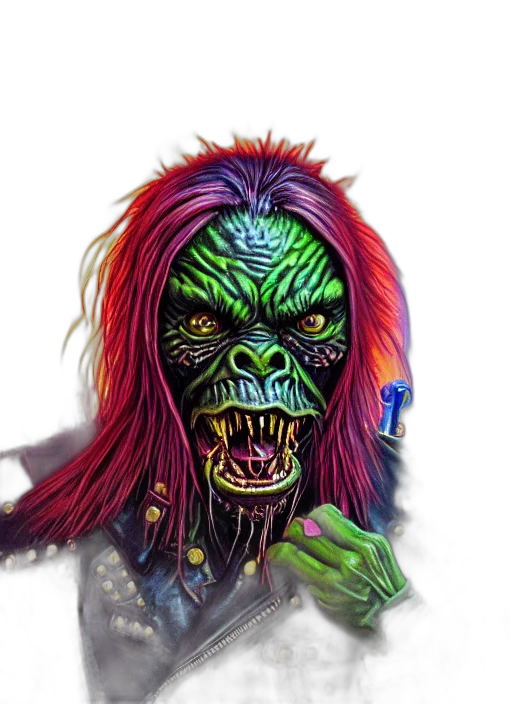 mask, creature, face, hair transparent PNG cut-out