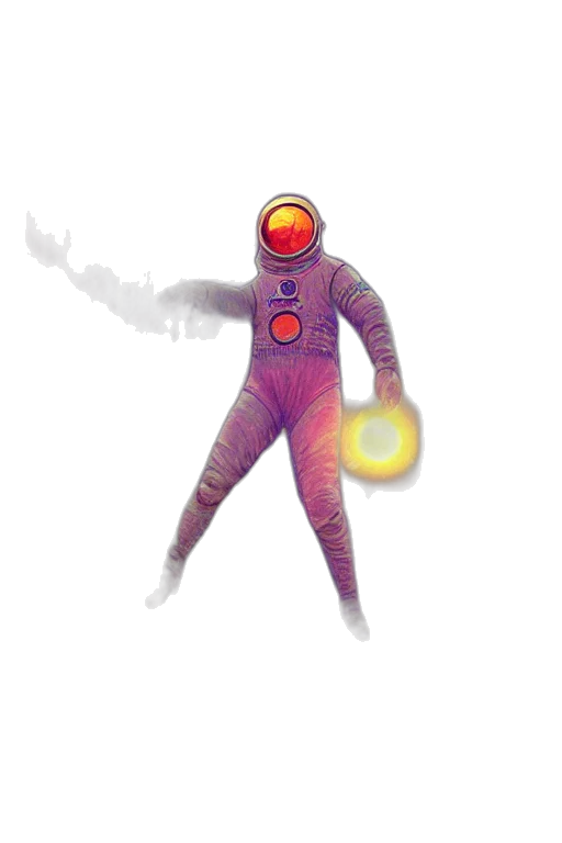 robot, staff, jacket, creature transparent PNG cut-out