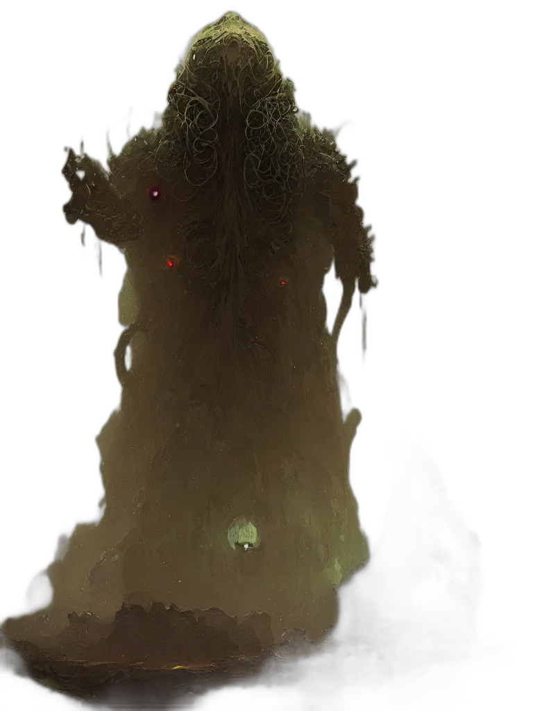 creature, staff, tree, mask transparent PNG cut-out
