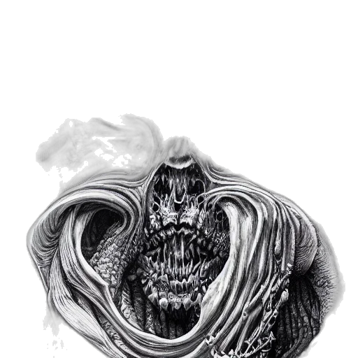 mask, creature, hair, face transparent PNG cut-out