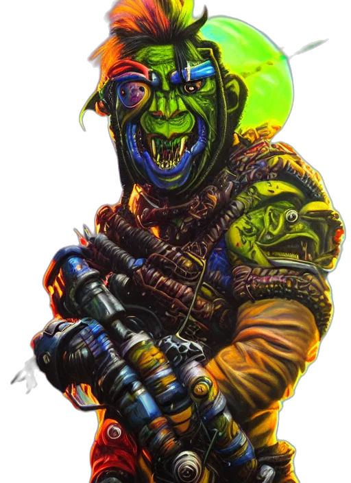 mask, creature, staff, face transparent PNG cut-out