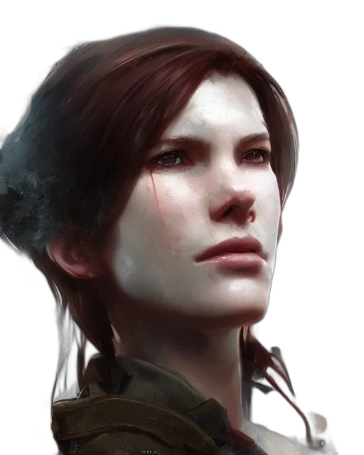 face, staff, concept art, photorealistic transparent PNG cut-out