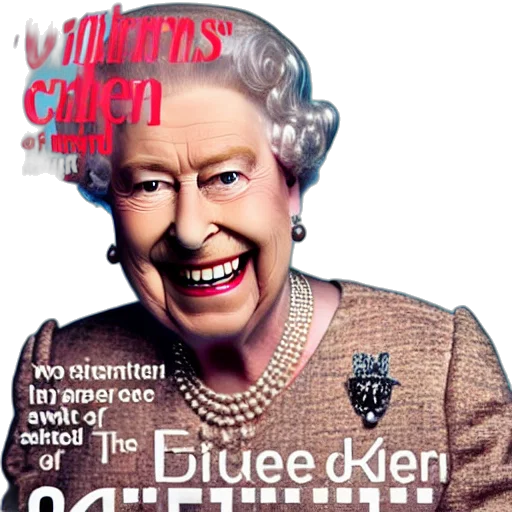 crown, queen, england, grinning transparent PNG cut-out