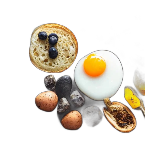 food, photo, breakfast, made transparent PNG cut-out