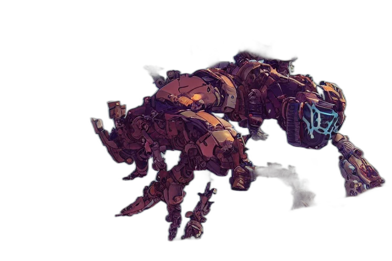 robot, dragon, weapon, creature transparent PNG cut-out