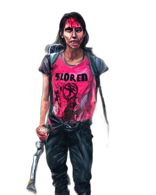 staff, concept art, cyberpunk, comic book art transparent PNG cut-out