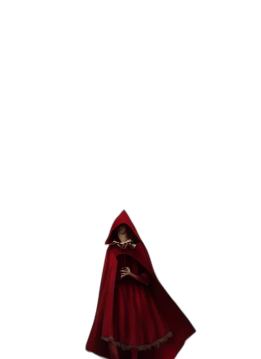 dress, staff, mask, creature transparent PNG cut-out