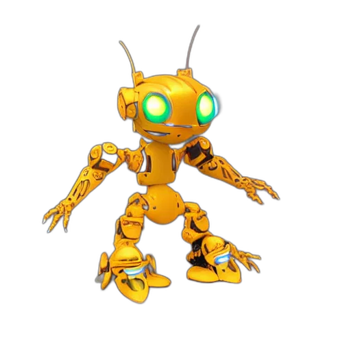 robot, creature, animal, 3d render transparent PNG cut-out
