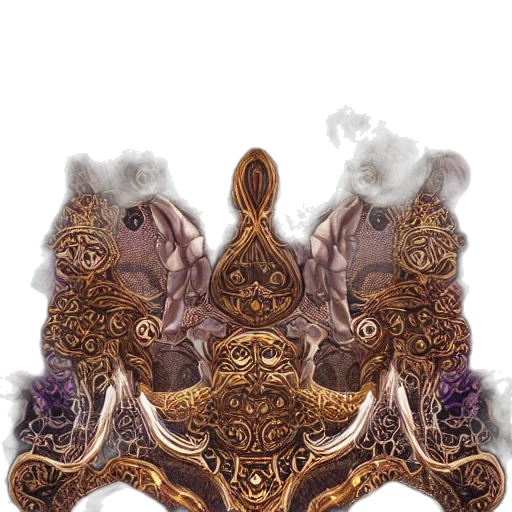 crown, jewelry, mask, staff transparent PNG cut-out