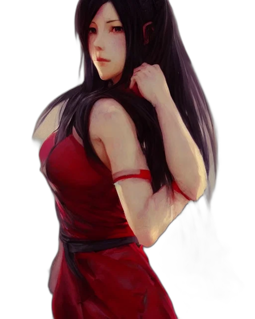 dress, staff, face, fantasy art transparent PNG cut-out
