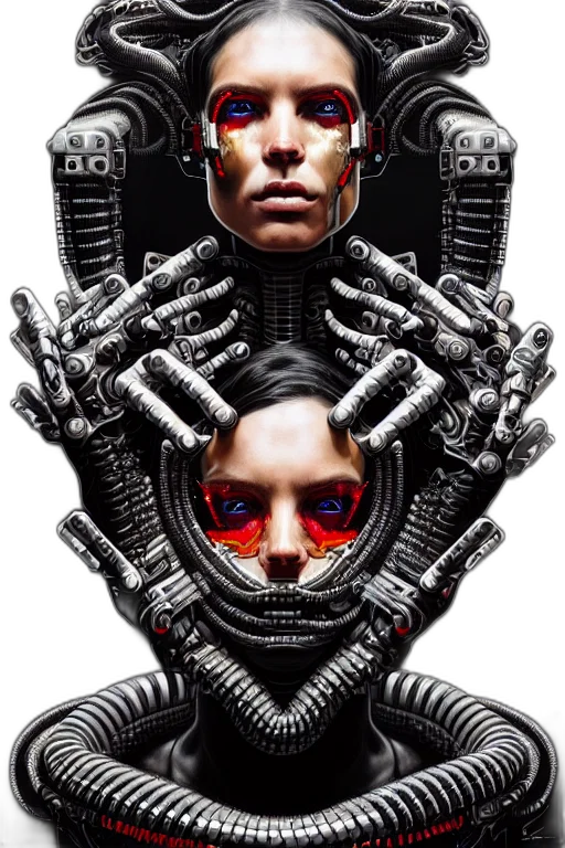 robot, mask, face, cyberpunk transparent PNG cut-out