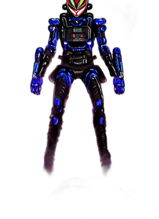 robot, creature, staff, 3d render transparent PNG cut-out