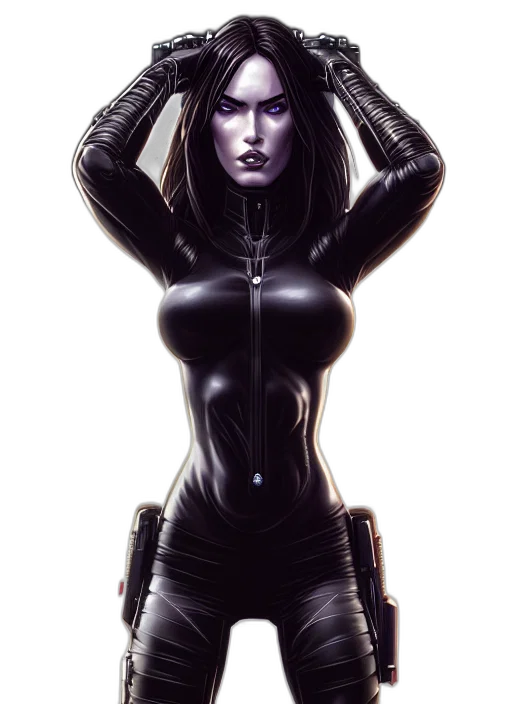 jacket, robot, comic book art, cyberpunk transparent PNG cut-out