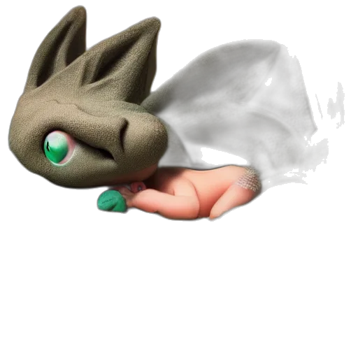 mask, dragon, creature, staff transparent PNG cut-out