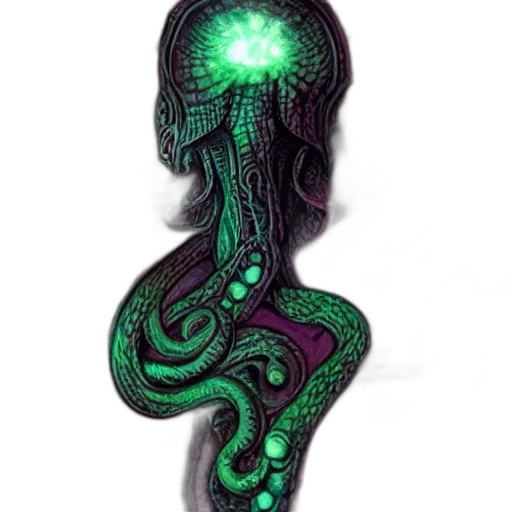 staff, creature, hair, mask transparent PNG cut-out