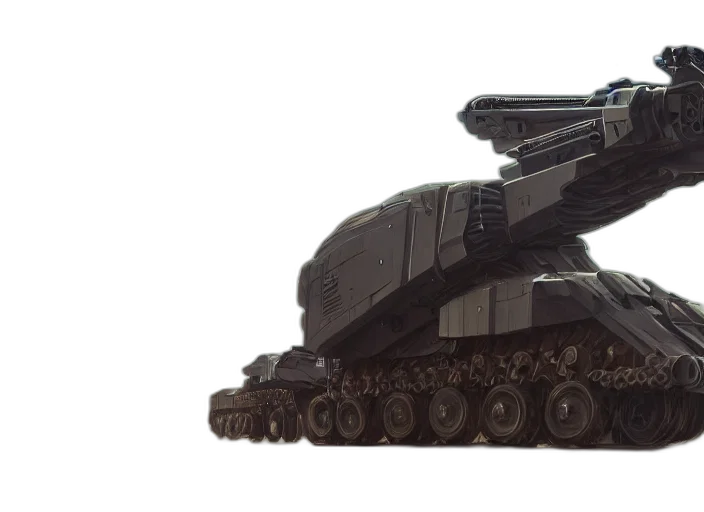 weapon, robot, concept art, 3d render transparent PNG cut-out