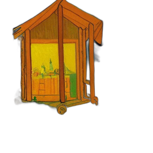 furniture, building, 3d render, concept art transparent PNG cut-out
