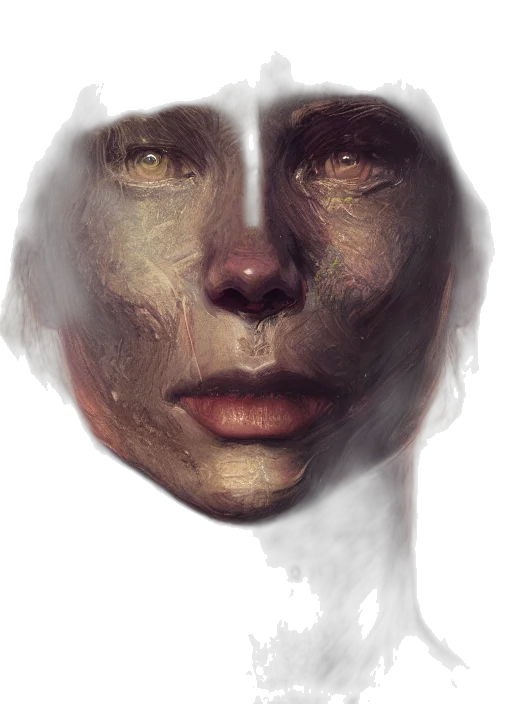 mask, face, robot, creature transparent PNG cut-out