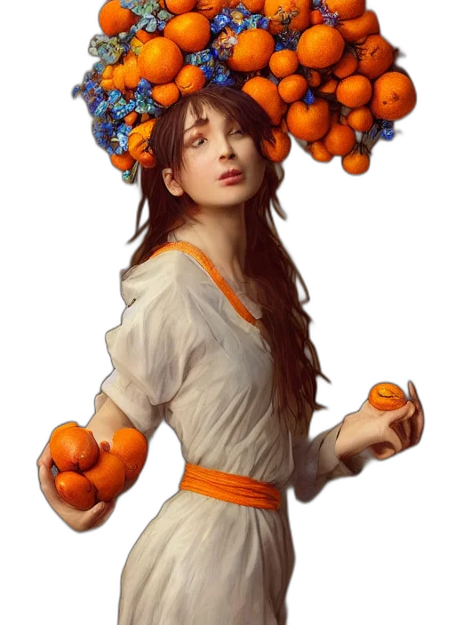 crown, staff, dress, hat transparent PNG cut-out