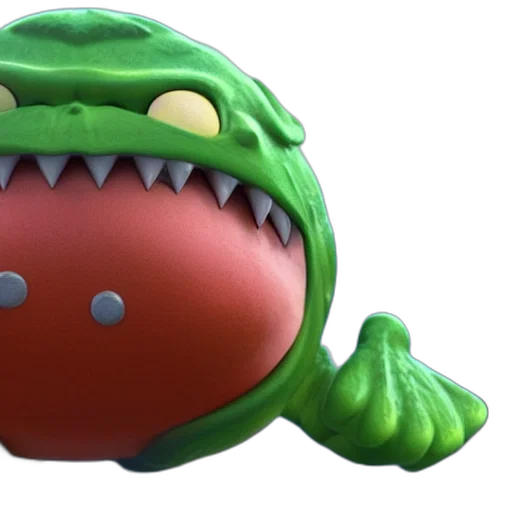 creature, 3d render, concept art, magikarp transparent PNG cut-out
