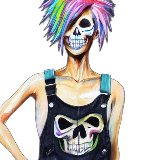 mask, cartoon, concept art, cyberpunk transparent PNG cut-out
