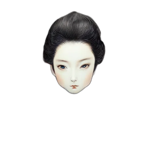 face, mask, hair, crown transparent PNG cut-out