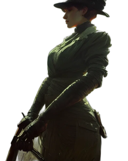 staff, jacket, weapon, dress transparent PNG cut-out