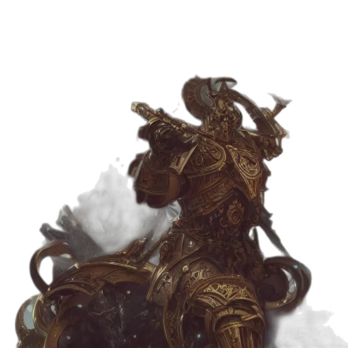 dragon, robot, weapon, staff transparent PNG cut-out