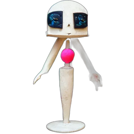 robot, staff, mask, creature transparent PNG cut-out