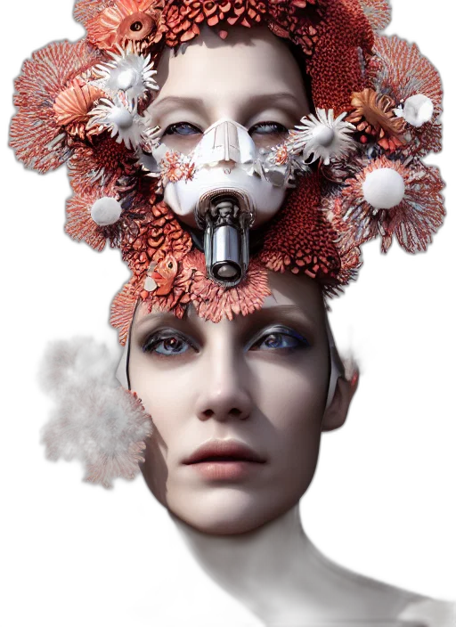 crown, robot, jewelry, mask transparent PNG cut-out