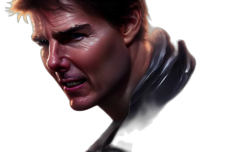 face, photorealistic, concept art, comic book art transparent PNG cut-out