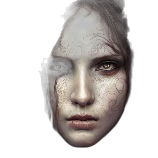 face, mask, creature, robot transparent PNG cut-out