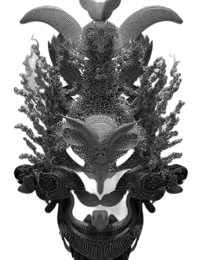 crown, mask, dragon, jewelry transparent PNG cut-out