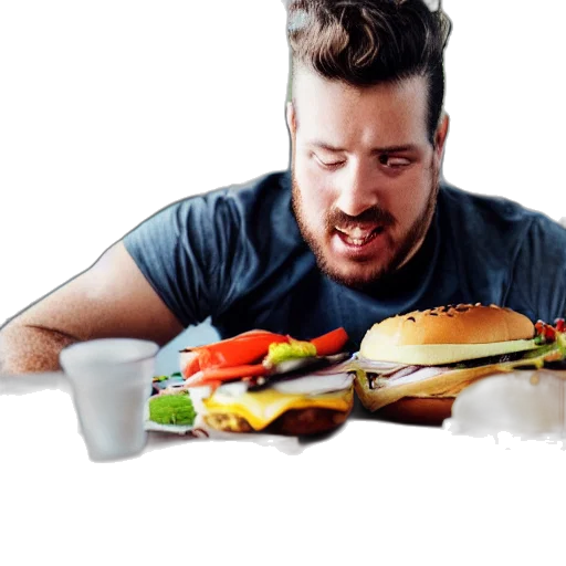 food, photorealistic, concept art, 3d render transparent PNG cut-out