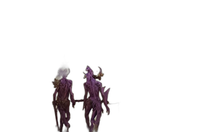 staff, mask, creature, weapon transparent PNG cut-out
