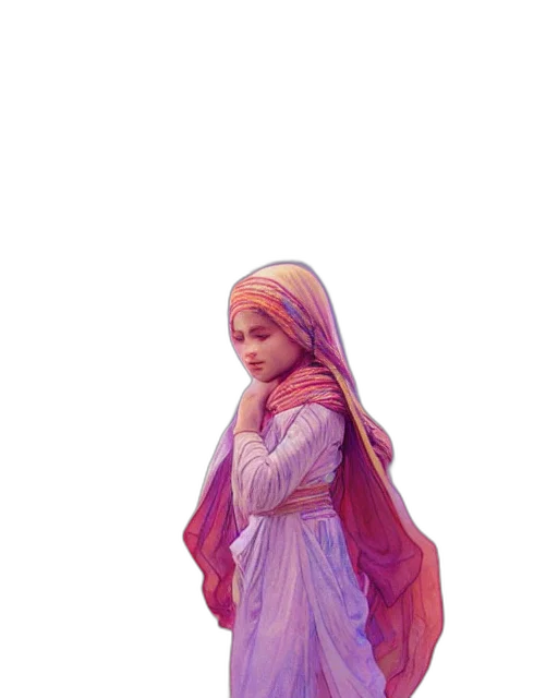 dress, face, crown, oil painting transparent PNG cut-out