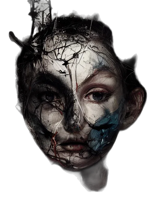 mask, face, crown, creature transparent PNG cut-out