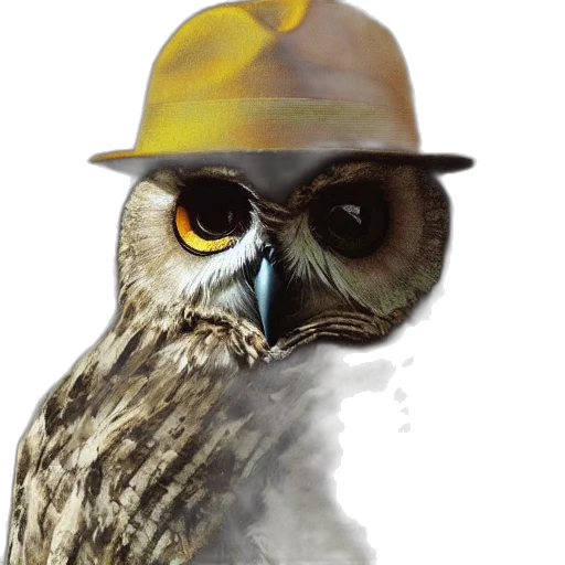 hat, animal, staff, face transparent PNG cut-out
