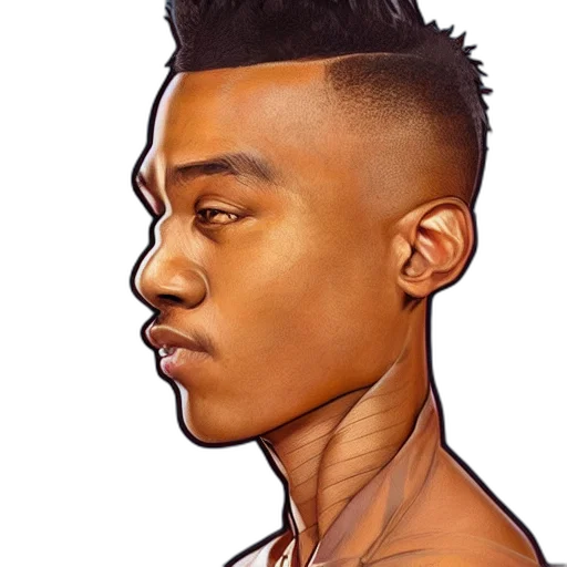 face, cartoon, photorealistic, concept art transparent PNG cut-out
