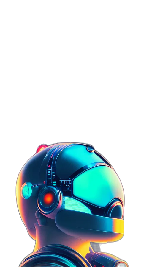 robot, mask, weapon, bottle transparent PNG cut-out