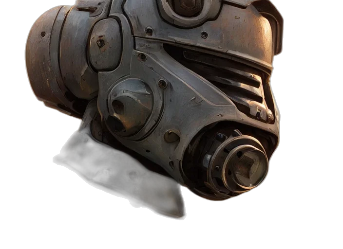 mask, weapon, robot, face transparent PNG cut-out