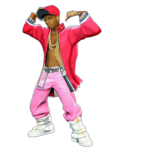 jacket, concept art, vaporwave, 3d render transparent PNG cut-out
