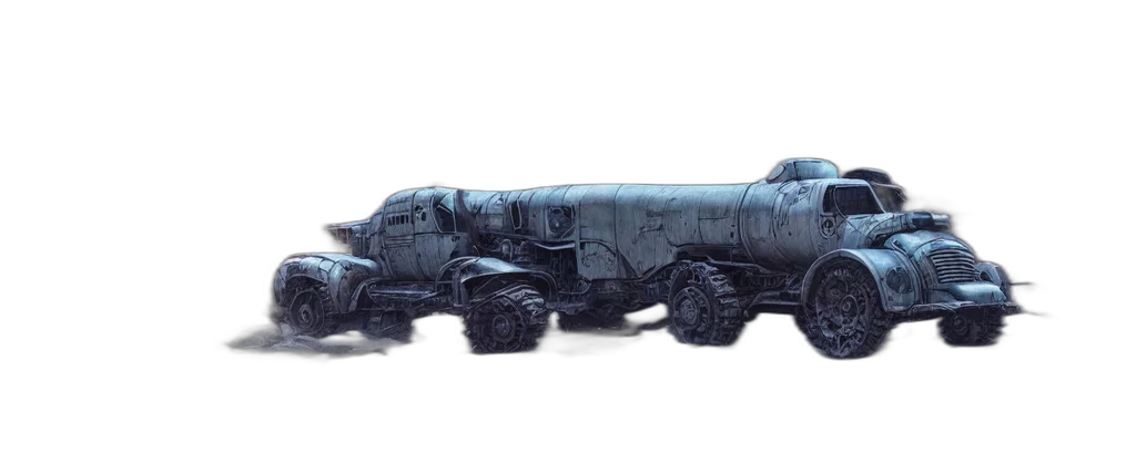 weapon, car, concept art, 3d render transparent PNG cut-out