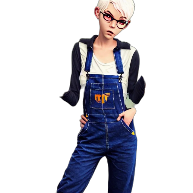 jacket, staff, cartoon, concept art transparent PNG cut-out