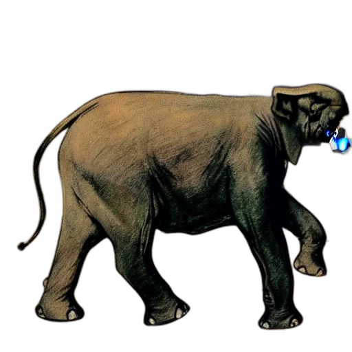 animal, creature, staff, weapon transparent PNG cut-out