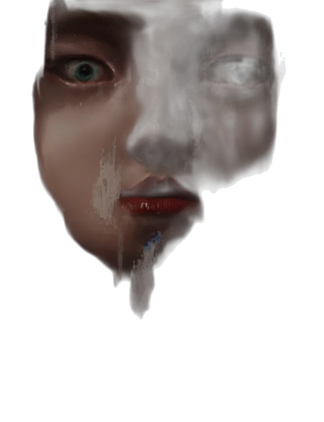 face, mask, creature, robot transparent PNG cut-out