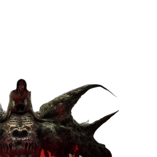 creature, staff, face, mask transparent PNG cut-out